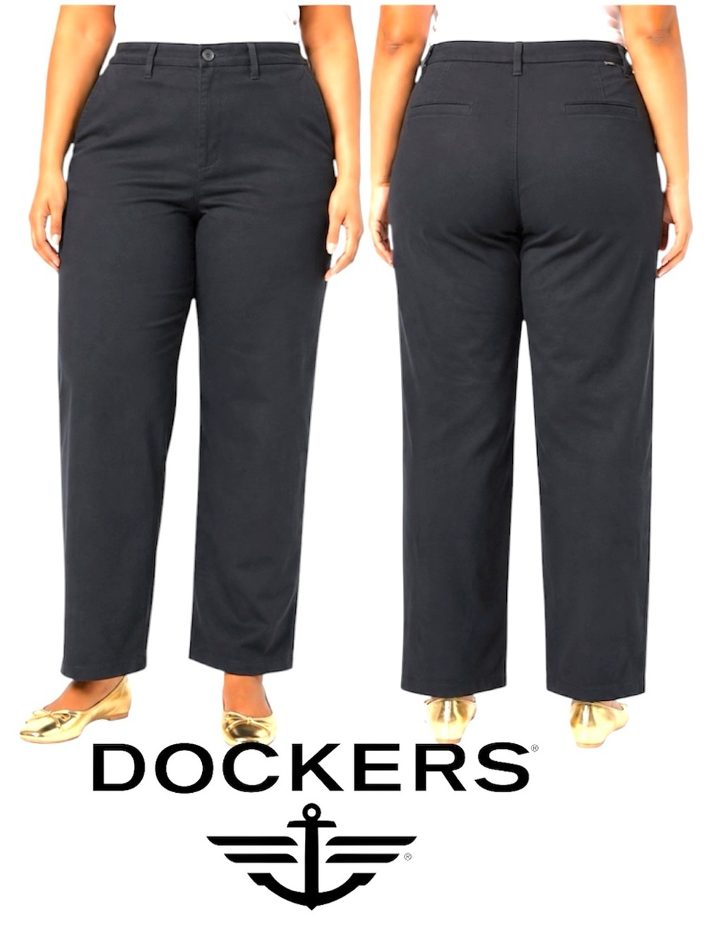 Dockers Women's Pant Dockers Blake Chino High Straight Size 33